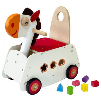 I'm Toy Houten Loopwagen/schommelstoel - Paard