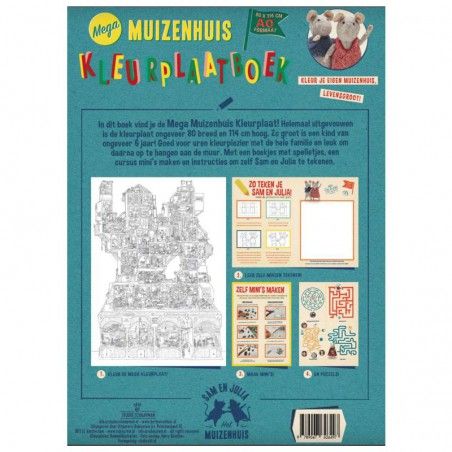 Het Muizenhuis - Mega Muizenhuis Kleurplaatboek