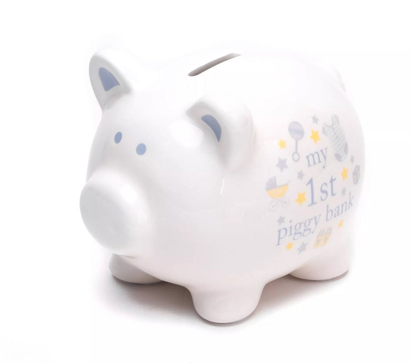 My first tooth, curl & piggy bank set – decoratief en functioneel voor de babykamer