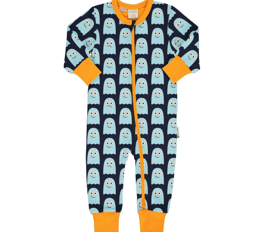 Maxomorra Classics Rompersuit Ghost - boxpak