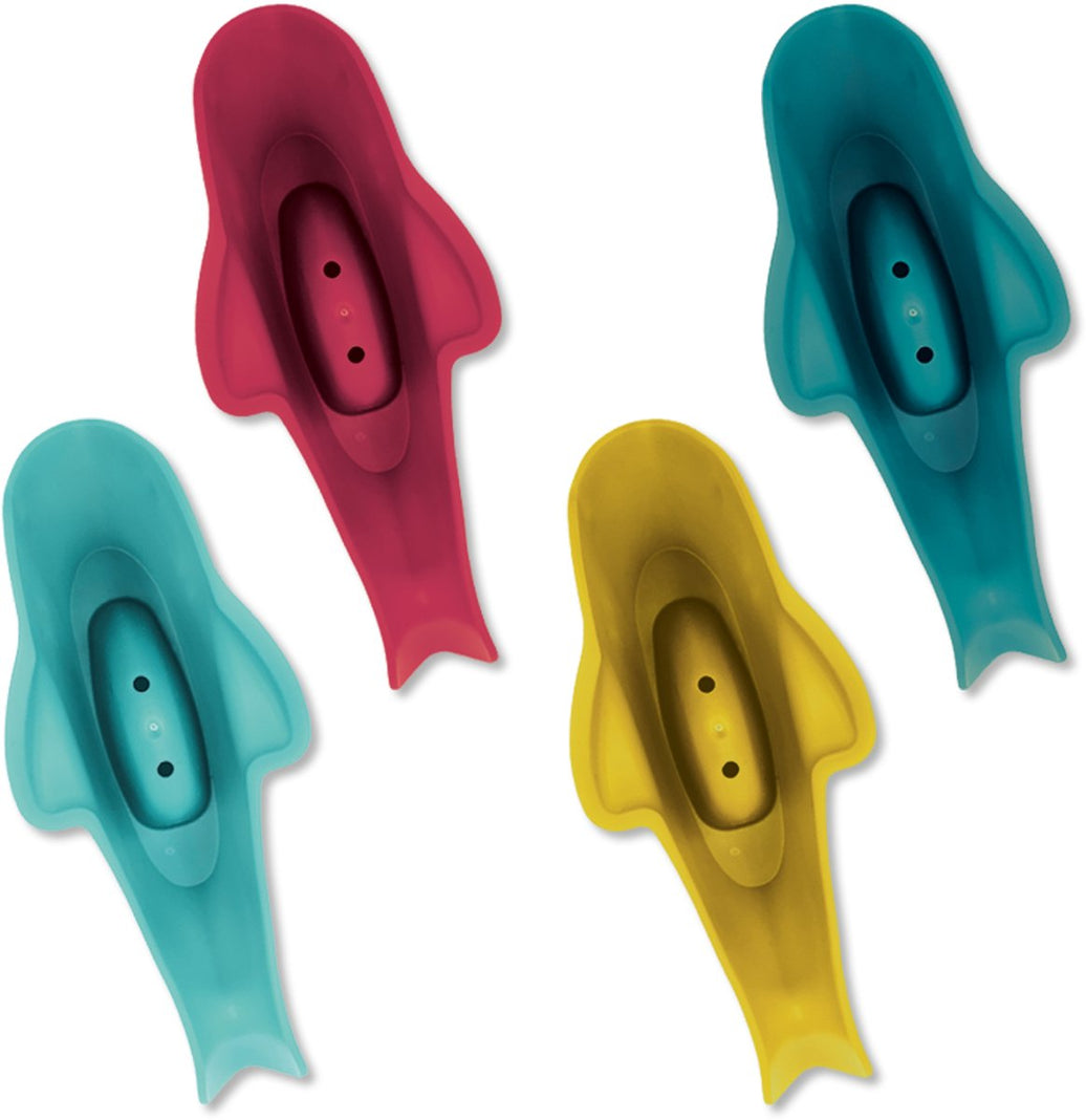 SES Creative- Tiny Talents - Montessori Badspeelgoed - Vissen op een rij - 4 stuks - Badspeeltje