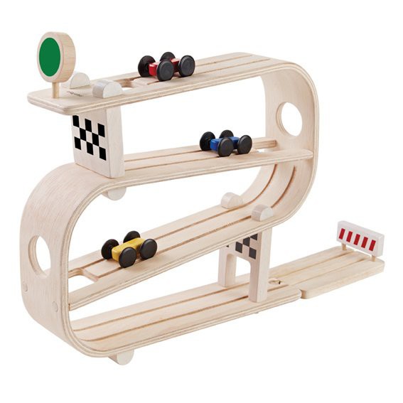 Plan Toys Racebaan - houten speelgoed