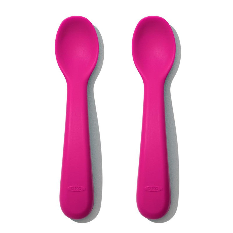 OXO Tot set van 2 silicone lepels Roze