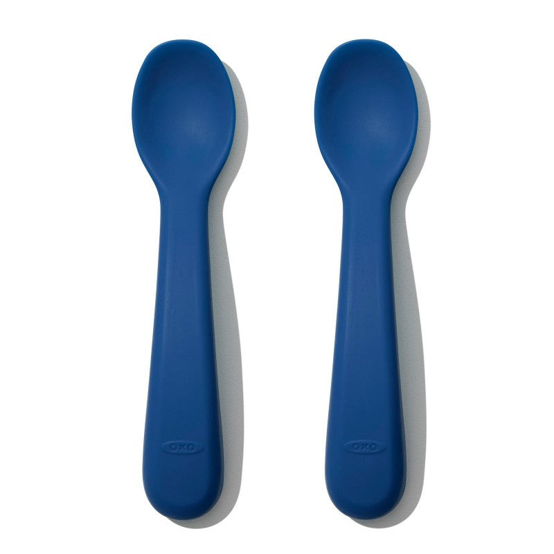 OXO Tot set van 2 silicone lepels Navy
