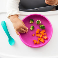 OXO Tot Silicone serviesset met bestek Roze