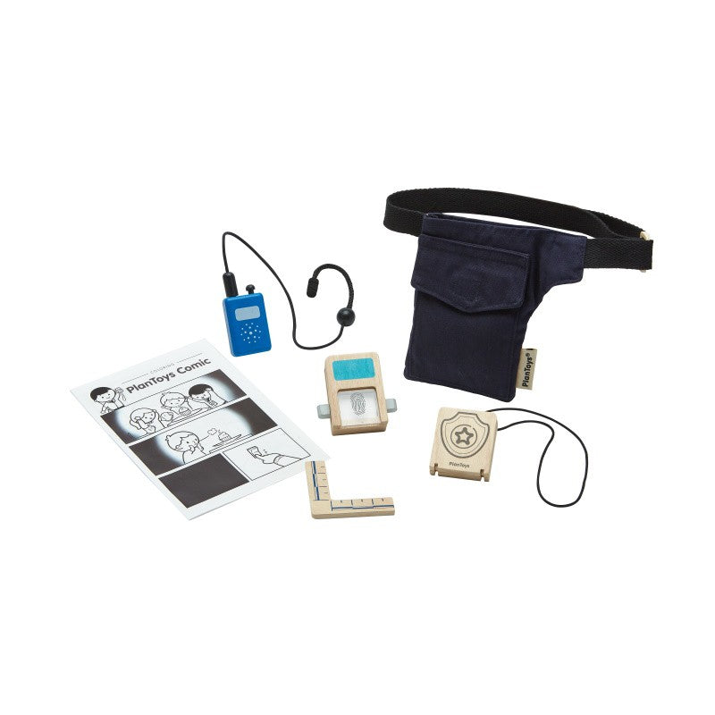 De geheim agent speelset van Plan Toys