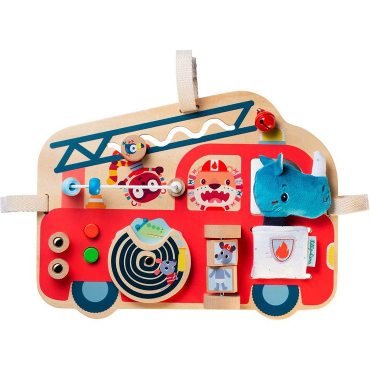 Lilliputiens Houten activiteitenpaneel Brandweerwagen