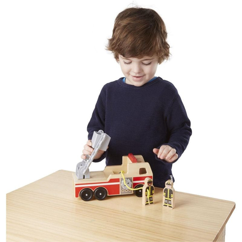 Melissa & Doug - houten brandweerauto