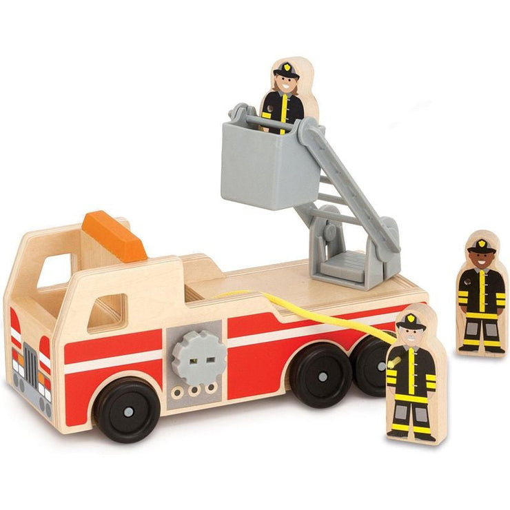 Melissa & Doug - houten brandweerauto