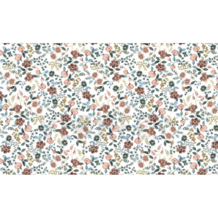 Hollie rieten poppenwagen met kap Floral Blush