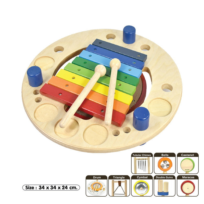 I'm Toy Houten muziekcenter - Regenboog