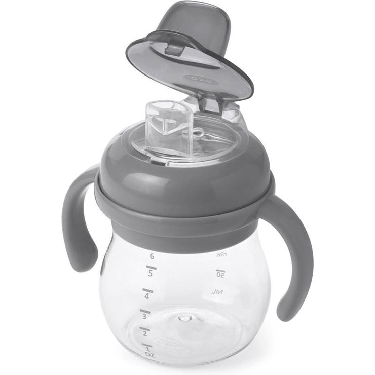 OXO Tot Transitions antilekbeker met zachte tuit Grey (150 ml)