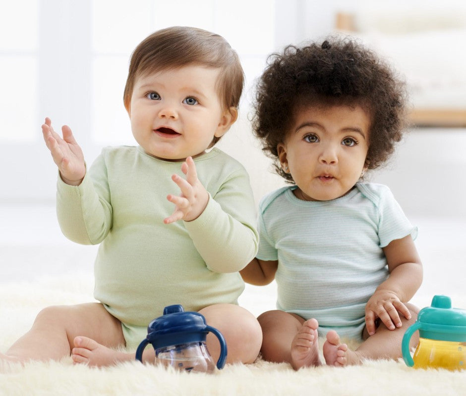 OXO Tot Transitions antilekbeker met zachte tuit Navy (150 ml)