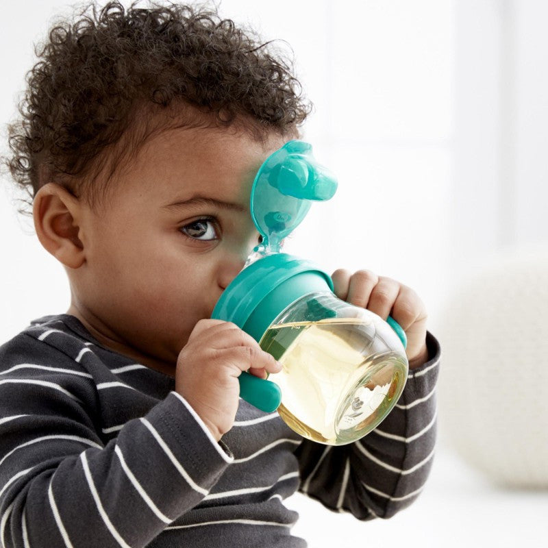 OXO Tot Transitions antilekbeker met zachte tuit Navy (150 ml)