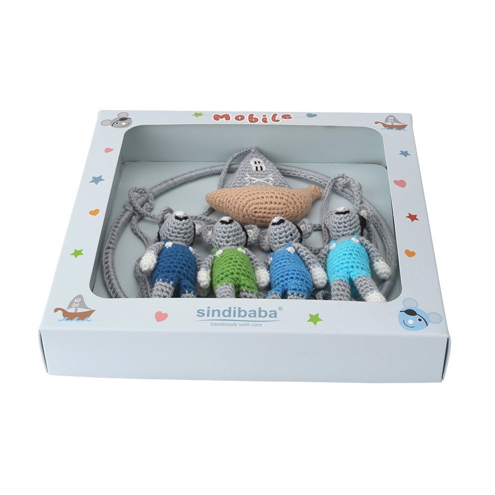 Babymobiel Sindibaba met piraten muisjes