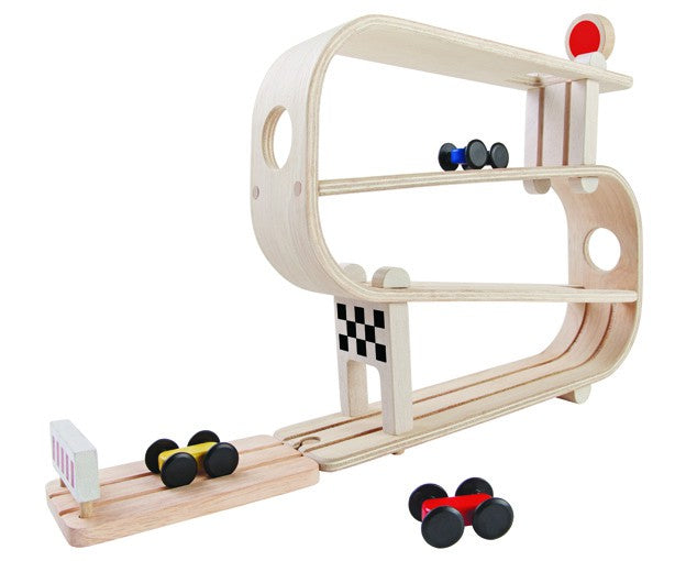 Plan Toys Racebaan - houten speelgoed