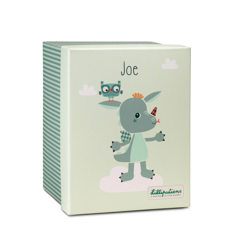 Eco-vriendelijke Lilliputiens Knuffel draakje Joe in geschenkdoos