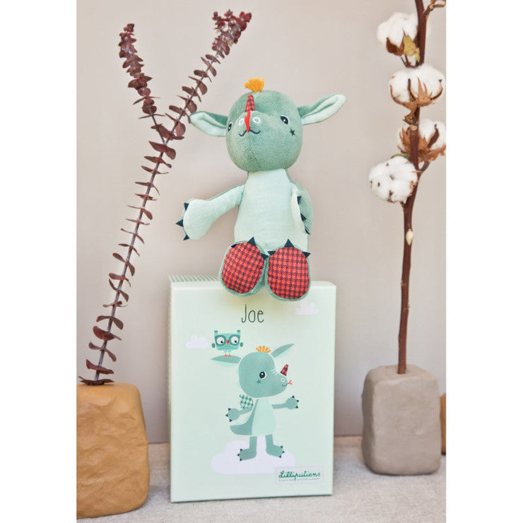 Eco-vriendelijke Lilliputiens Knuffel draakje Joe in geschenkdoos
