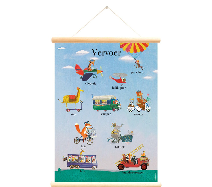 Schoolplaat Vervoer by Grootzus