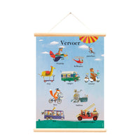 Schoolplaat Vervoer by Grootzus
