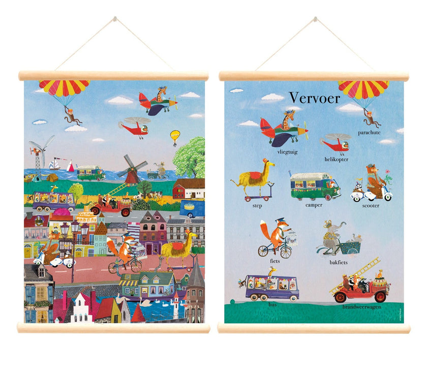 Schoolplaat Vervoer by Grootzus