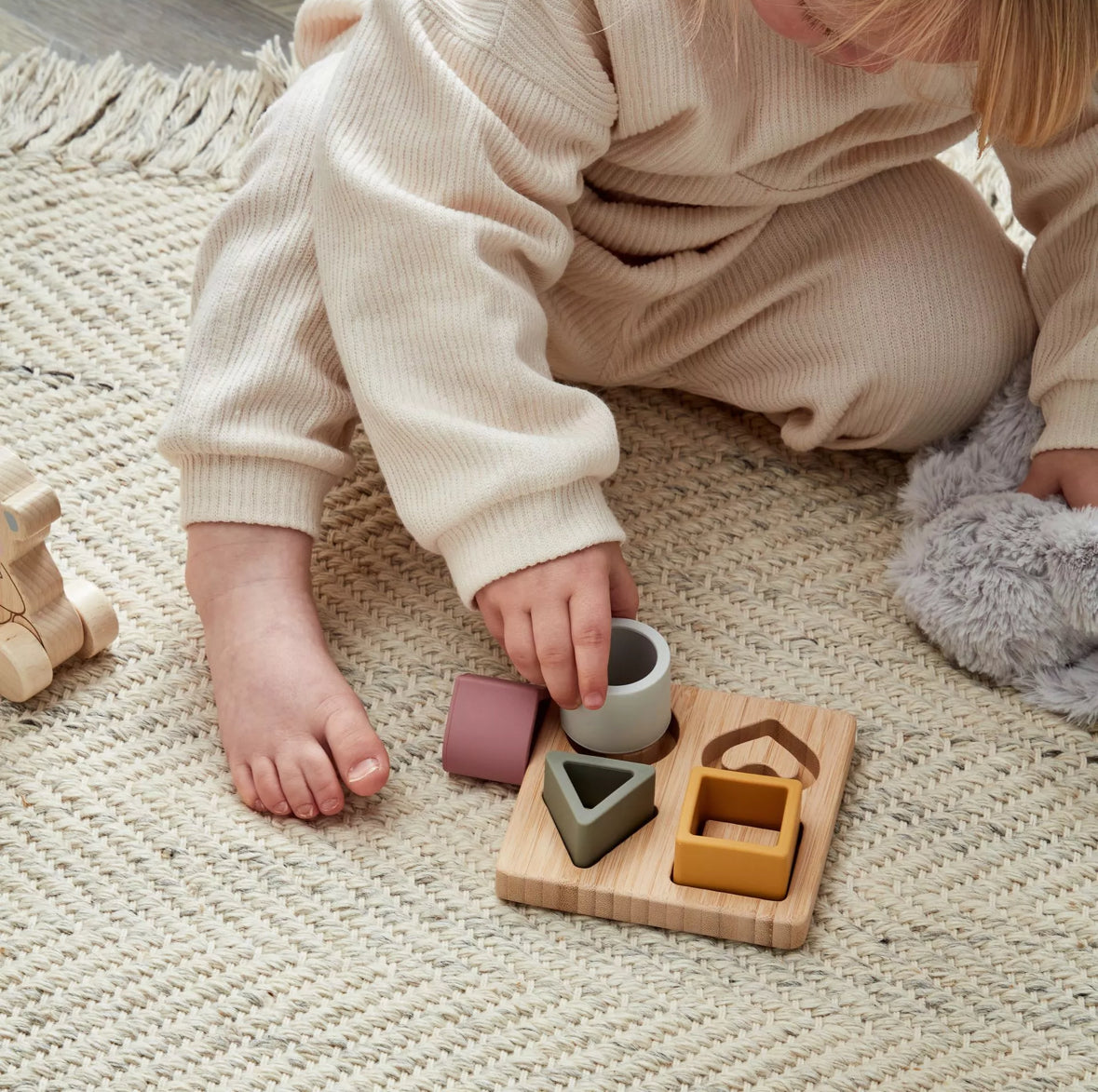 "Stijlvol verpakte hart puzzel in presentatiebox, ideaal als kraamcadeau."