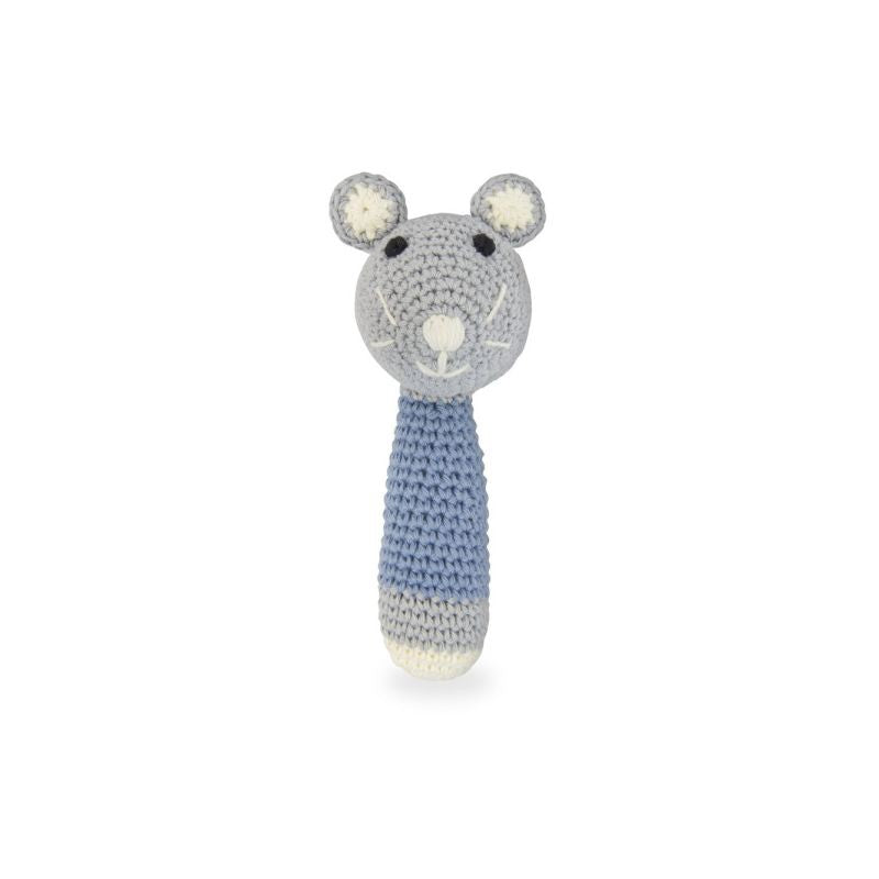 Het Muizenhuis - gehaakte rammelaar Sam